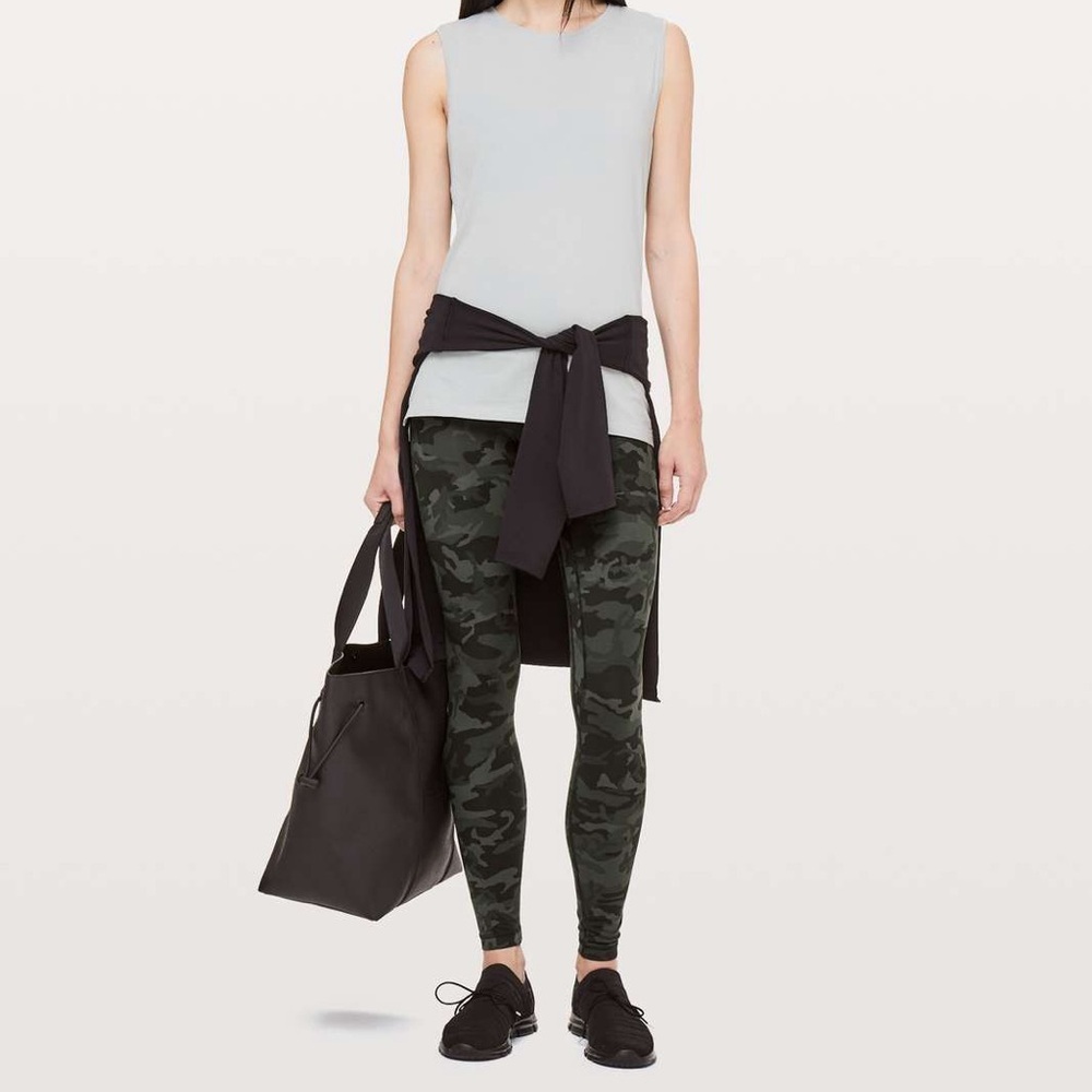 Lululemon Align Pant *Full Length 28"- Incognito Camo Multi Gator Green- Size 6